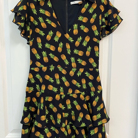 Alice + Olivia Pants - Pineapple Print Ruffle Romper